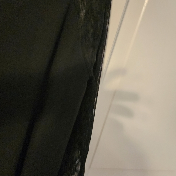 Elegant Black Chiffon Lace Accebts Black‎ Party Dress. Classic. Flattering. 14 - Picture 11 of 11